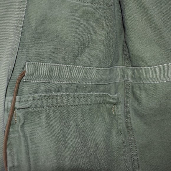 Levi's Medium Military Field Jacket Hidden Hood Army Green Parka - Picture 12 of 12